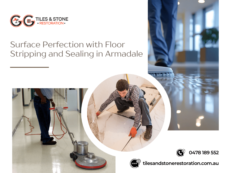 Surface prefection with floor stripping and sealing in armadale
