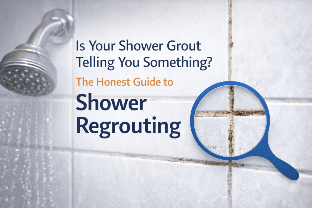 the honest guide to shower regrouting at home