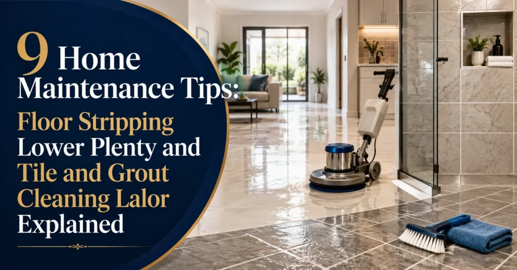 9 Home Maintenance Tips: Floor Stripping Lower Plenty and Tile and Grout Cleaning Lalor Explained