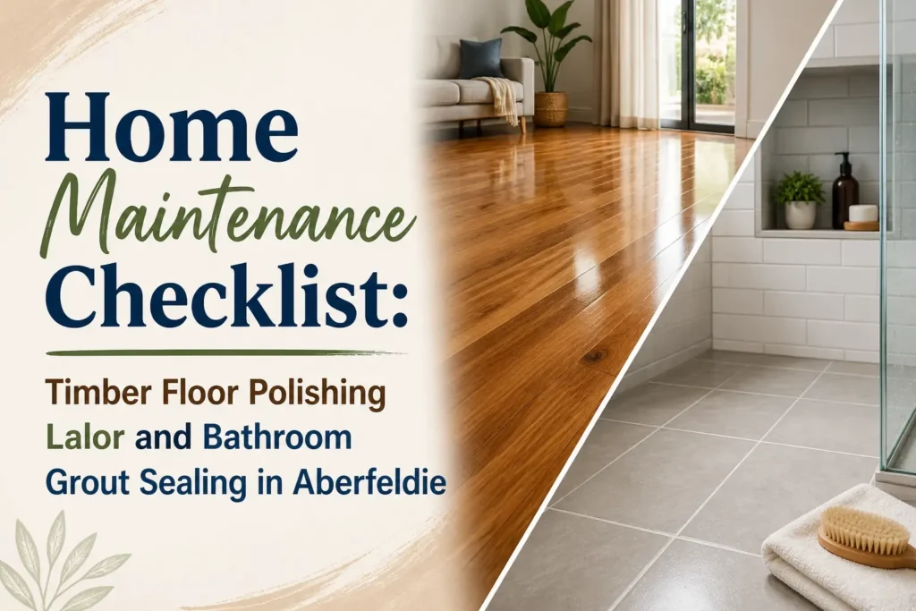 home maintenance checklist timber floor polishing lalor and bathroom grout sealing in aberfeldie