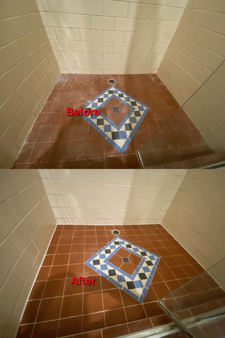 shower regrout repair before and after Melbourne